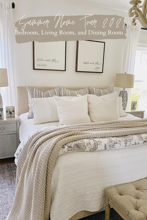 Tan Bedroom Ideas, Modern Farmhouse Style Living Room, Tan Bedroom, Dining Room Corner, Beige Headboard, Farmhouse Fireplace Decor, Neutral Bedroom Decor, Spring Bedroom, Beige Bedroom