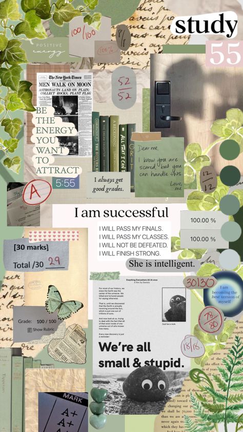 manifest <333 #555 Smart Wallpaper Aesthetic, Vision Board For Students High Schools, Manifest Good Grades Wallpaper, Manifest Collage, School Motivation Aesthetic, Manifesting School, School Manifestation, Vision Goals, Meditation Affirmations