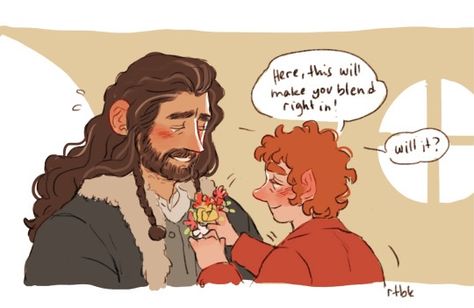 Bagginshield Fanart, Thilbo Bagginshield, Hobbit Funny, Hobbit Bilbo, Lotr Funny, Hobbit Art, Middle Earth Art, Frodo Baggins, Lotr Art