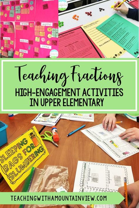 Fourth Grade Fractions Activities, Fraction Projects 3rd Grade, Fraction Projects For 5th Grade, 5th Grade Fractions Activities, Fractions Project, Fraction Project, Fun Fractions Activities, 4th Grade Fractions, Fraction Lessons