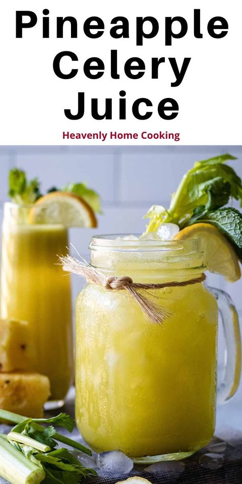 Pineapple Celery Juice, Pineapple Juice Recipes, Fresh Juice Recipes, Juice Healthy, Celery Recipes, Healthy Juicer Recipes, Healthy Juice Drinks, Juice Cleanse Recipes, Juice Smoothies Recipes