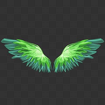 Green Wings Angel, Carnival Homecoming, Abstract Wings, Wing Ideas, Angel Wings Clip Art, Wing Png, Green Fairy Wings, Wings Color, Water Wings