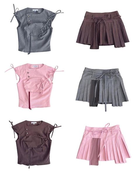 Mix n Match!! Our multi-wear zipper top and asymmetric pleated skirt sets are available NOW on our website! Ready to ship with no made to… | Instagram Fashion Collection Inspiration, Trendy Outfit Inspo, Diy Clothes Design, Pleated Skirts, Forever Grateful, Skirt Sets, Kendall Jenner Style, Zipper Top, Mix N Match