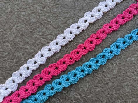 Free Crochet One Row Strap Pattern - Crochet Bits Couture, Crochet Strap Pattern, Crochet Straps For Tops, Crochet Straps For Bags, Crochet Strap, Feeling Silly, Bookmark Pattern, Crochet For Beginners Blanket, Crochet Cord