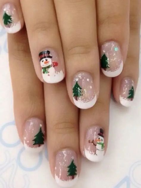 Nail Art Noel, Xmas Nail Art, Holiday Nail Designs, Cute Christmas Nails, Christmas Nails Easy, Christmas Gel Nails, Christmas Nail Art Designs, Christmas Nails Acrylic, Nails For Kids