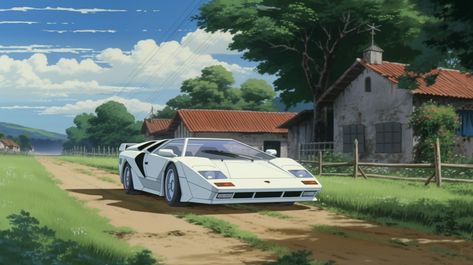 Ghibli Inspired Car Wallpaper #Ghibli Inspired Car Wallpaper #car background # #background #wallpaper #images #Photos #Pictures #Illustrations #Vectors #Collections Car Wallpaper Lamborghini, 16:9 Backgrounds, Wallpaper Ghibli, Car Background, Pixel Car, Car Animation, Pc Desktop Wallpaper, Studio Ghibli Background, 2560x1440 Wallpaper