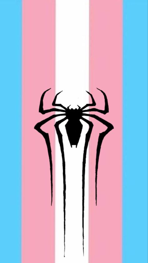 Trans Spiderman Wallpaper, Trans Flag Wallpaper, Subtle Trans Wallpaper, Trans Wallpapers, Man Wallpaper Iphone, Trans Spiderman, Spider Man Wallpaper Iphone, Wallpaper Trans, Transgender Wallpaper