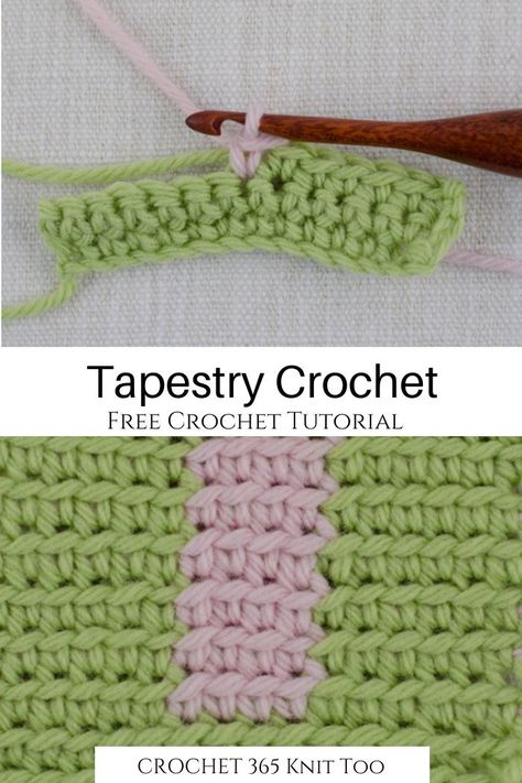 Crochet With One Ball Of Yarn, Tapestry Stitch Crochet, Cross Stitch Crochet Tutorial, Pixel Crochet Tutorial, Crochet Tapestry Wall Hanging Pattern, How To Graph Crochet, Tapestry Crochet For Beginners, Tapestry Crochet Stitch, Cross Stitch Over Crochet