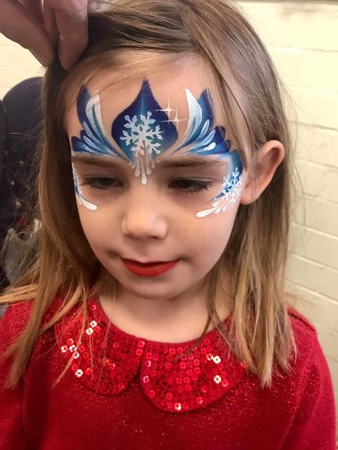 Princess Crown Face Paint, Crown Face Paint, Designs For Painting, Frozen Face Paint, Face Paint Party, Princess Face Painting, Frozen Face, Painting Kids, Snow Princess