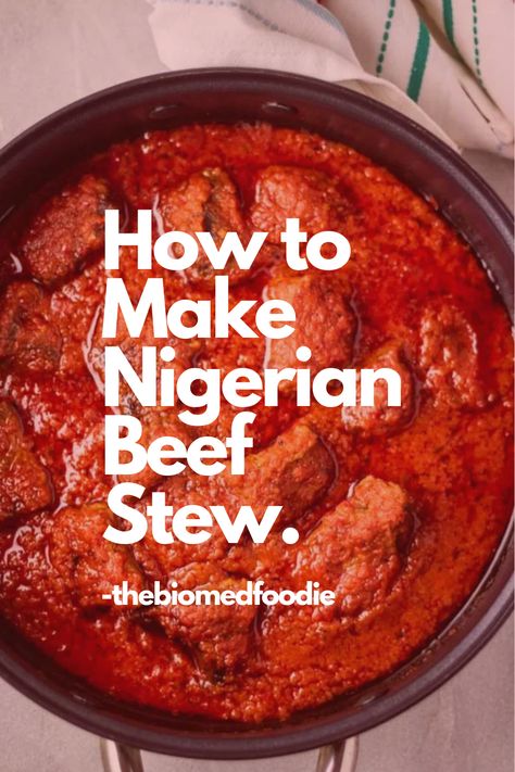 Make Delicious Nigerian Beef Stew in these Easy Steps.
Here, I broke down how easy it is to make the Nigerian Beef stew. The recipe is simple and easy to follow. The ingredients are staple and not hard to find. If you follow this recipe, you're sure to have finger licking goodness in the end! Nigerian Stew Beef, Nigerian Beef Stew Recipe, Nigerian Beef Stew, Nigerian Stew Recipe, Beef Stew Video, Nigerian Stew, Beef Strips, Beef Stew Recipe, Beef Stew