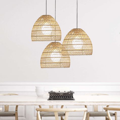 Scandinavian Coastal, Rattan Sideboard, Rattan Weave, Rattan Shades, Rattan Table, Pendant Shade, Pendant Light Shades, Woven Rattan, Hall Table