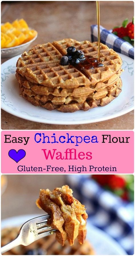 Chickpea Waffles Recipe, Garbanzo Bean Flour Recipes, Chickpea Flour Waffles, Chickpea Truffles, Chickpea Waffles, Waffles Vegan, Chickpea Flour Recipes, Garbanzo Bean Flour, Garbanzo Bean