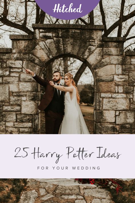 Harry Potter Themed Engagement Ring, Harry Potter Unity Ceremony, Wedding Cakes Harry Potter, Magic Theme Wedding, Harry Potter Wedding Games, Harry Potter Backyard Wedding, Harry Potter Themed Wedding Invitations, Harry Potter Elopement, Harry Potter Rehearsal Dinner