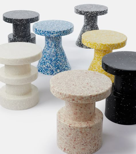 Normann Copenhagen Bit Stool, Bit Stool, 3d Print Furniture, Diy Mid Century Modern Decor, Terrazzo Furniture, Student Accomodation, Cork Stool, Norman Copenhagen, Diy Mid Century Modern