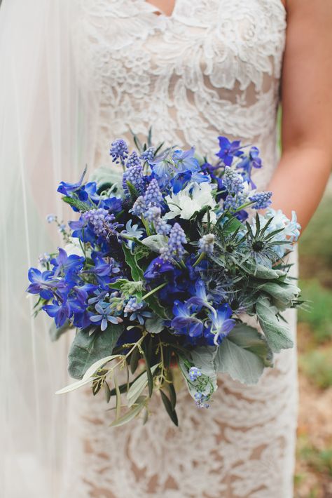 Blue Texas Wildflower Bridal Bouquet February Wedding Flowers, Wildflower Bridal Bouquets, Wildflower Wedding Bouquet, Wedding Flower Guide, Bridal Bouquet Blue, February Wedding, Something Blue Bridal, Blue Wedding Bouquet, Gladioli