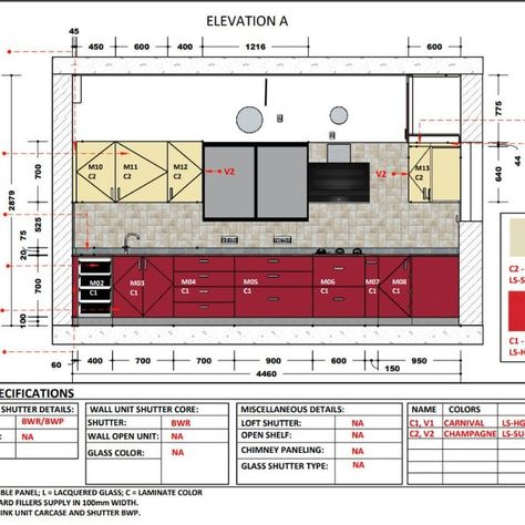 I will design and render your kitchen Kitchen Render, Furniture Details Drawing, Kitchen Elevation, Floor Plan Symbols, Kitchen Wardrobe Design, Interior Design Portfolio Layout, Kitchen Design Small Space, Render Design, Kitchen Drawing