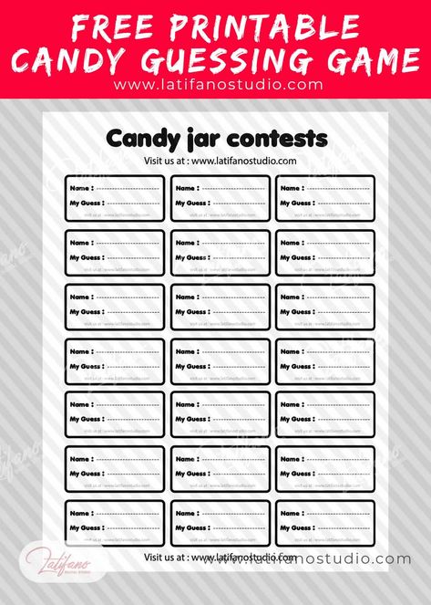 Some people simply jot down a number on a piece of paper and consider it their guess, while others meticulously count as many items as they can see from the outside and calculate an estimate based on the jar’s size. Guess The Jar Game, Guess How Many Marshmallows In The Jar, How Many In The Jar Game, Guess The Amount Of Candy In The Jar, Candy Jar Guessing Game Free Printable, Free Printable Guess How Many Candies, Halloween Guess How Many Jar, Guess How Many Candies In The Jar Free Printable, Guess The Number Of Candies In The Jar