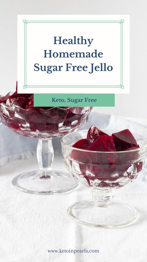 Jello is not only a fun food to eat but it’s really easy to make from scratch! This recipe for healthy and homemade sugar free jello is keto friendly, sugar free, clean, and healthy! Keto Jello, Clean Low Carb, Homemade Jello, Easy Keto Desserts, Cranberry Jelly, Low Carb Dessert Recipes, Jello Dessert, Sugar Free Jello, Strawberry Pretzel Salad