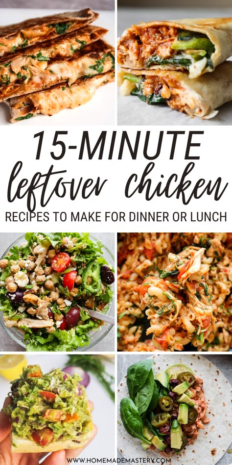 Recipes With Leftover Chicken, Easy Leftover Chicken Recipes, Leftover Chicken Recipe, Rotisserie Chicken Recipes Healthy, Leftover Chicken Recipes Easy, Rotisserie Chicken Recipes Leftover, Recipes Using Rotisserie Chicken, Leftover Chicken Breast, Braised Chicken Breast