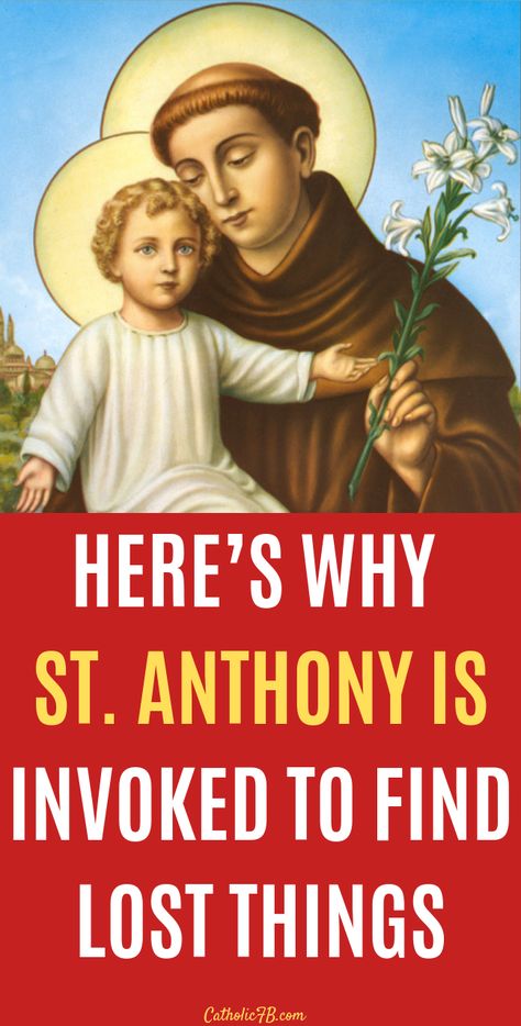 Patron Saint Of Lost Items, Prayer For Lost Things, Prayer To Find Lost Items, Prayer To St Anthony For Lost Things, Saint Anthony Prayer, Spell To Find Lost Item, St Anthony Prayer Lost, St Anthony Miracle Prayer, Saturday Prayers