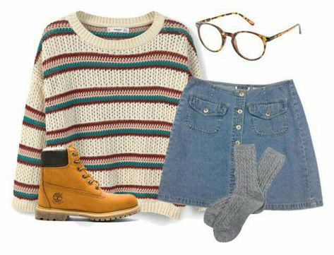 Aesthetic - get a fashion sense - Wattpad Nerdy Look, Nerdy Style, Nerdy Outfits, Outfits Polyvore, Hipster Outfits, Mode Inspo, Grunge Style, Komplette Outfits, Fashion Mode