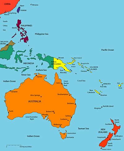 Vanuatu Port Vila, Oceania Map, Seasonal Work, Continents And Oceans, Australia Country, Work In Australia, Oceania Travel, Australia Map, Federated States Of Micronesia