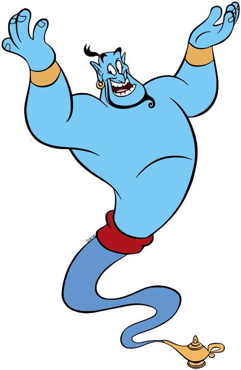 Genie Coloring Pages, Genie Aladdin Drawing, Genie Painting, Aladdin Drawing Easy, Aladdin Jeanie, Aladin Drawing, Disney Cartoon Characters Drawing, Aladdin Illustration, Aladdin Clipart