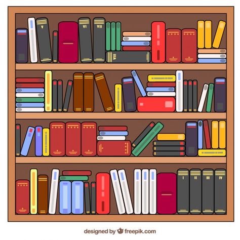 Hand drawn shelves full books | Free Vector #Freepik #freevector #book #hand #education #world Books On Shelves Drawing, Drawing Of Library, Bookshelves Drawing, Shelves Drawing, Bookshelf Drawing, Colorful Bookshelves, Drawing Library, Scrapbook Furniture, Bookshelves With Books