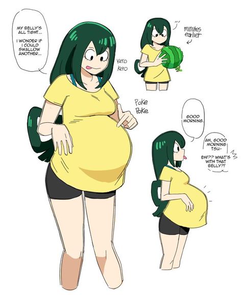 Fat Anime Characters, Big Pregnant, Anime Pregnant, Belly Art, Cute Pregnancy Pictures, Pretty Pregnant, Pinterest Humor, Kaiju Art, Big Belly