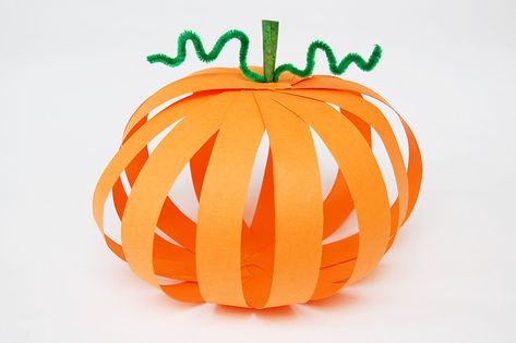 Fall or Autumn Crafts for Kids | Fun Craft Ideas | FirstPalette.com Pumpkin Crafts Kids, Cinderella Crafts, Pumpkin Crafts Preschool, Paper Pumpkin Craft, Harvest Crafts, Pumpkin Unit, Fall Paper Crafts, Festival Games, Easy Thanksgiving Crafts