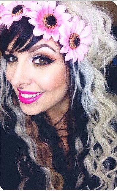 Hair color! Rave Makeup, Flower Halo, Beautiful Hair Color, Love Hair, Great Hair, About Hair, Hair Dos, Gorgeous Hair, Pretty Hairstyles