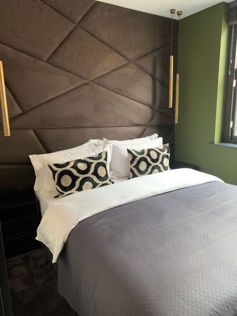 Jigsaw room 3 web Luxury Beds, Site Visit, Upholstered Panels, Wall Systems, Luxury Bedding, Contemporary Interior, Feature Wall, Headboards For Beds, Luxury Design