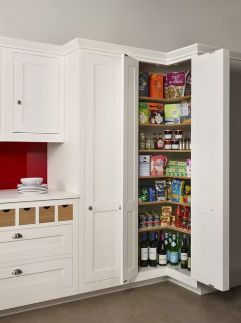 Corner Kitchen Cabinet - Kitchen Design Ideas | Apartment Therapy Kitchen Corner Pantry, Corner Kitchen Cabinet Ideas, Corner Pantry Cabinet, Corner Cabinet Solutions, Corner Kitchen Pantry, Corner Storage Cabinet, Corner Kitchen Cabinet, Corner Pantry, Corner Kitchen