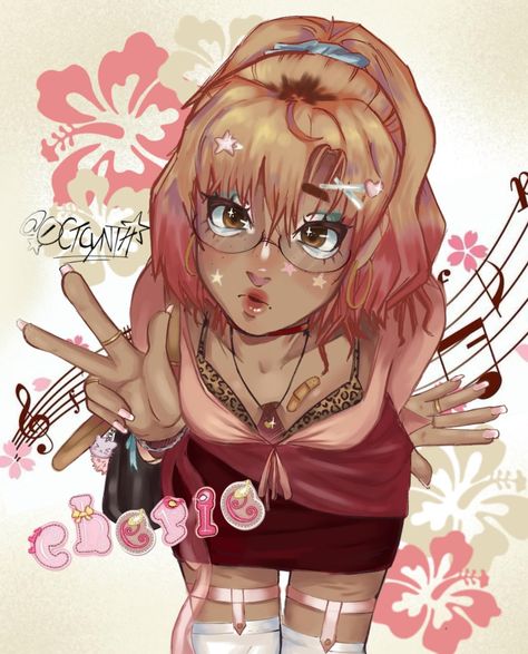 Meet my new oc, Cherie!! #digitalart #oc #originalcharacterdoodle #y2k #ocs #illustration #characterdesign #originalcharacter #fantasy #ocs #illustration #characterdesign #art #artist #ibispaintx #selfsona #artistpersona #artist #🎀 #🌷🌷 #artstyle #2000s #ocuniverse #gyaru #🦐 Singer Oc Art, Aesthetic Oc, Gyaru Art Oc, Gyaru Character Design, Gyaru Oc, Gyaru Drawing, Gyaru Art, Gyaru Aesthetic, Cool C