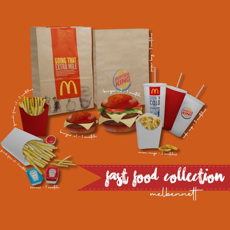 Sims 4 Fast Food, Popeyes Food, Mcdonalds Recipes, Sims 4 Mac, Sims 4 Restaurant, Sims 4 Cheats, Sims 4 Cas Mods, Sims 4 Cc Kids Clothing, Loading Screen