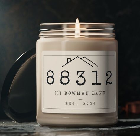 [Image of a custom soy candle with the new homeowner's zip code on it]

Looking for a unique and thoughtful gift for new homeowners? Look no further than our custom soy candles! Each candle is hand-poured with 100% soy wax and essential oils, and features the new homeowner's zip code. It's the perfect way to show them how much you care and celebrate their new home.

#newhomeowners #homegift #housewarminggift New Home Gifts Basket, Personalized Realtor Closing Gifts, Realtor Candles, Guy Housewarming Gift, Diy Closing Gifts For Buyers, Real Estate Closing Gifts For Clients, Real Estate Christmas Gifts, New Home Owner Gifts, New Home Gift Ideas Diy