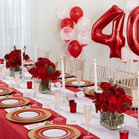 The Best Gift Ideas for Your Husband on the 40th Wedding Anniversary (2018) 40th Anniversary Party Decorations, 40th Wedding Anniversary Party Ideas, 40th Wedding Anniversary Party, Wedding Anniversary Party Ideas, 40th Wedding Anniversary Cake, 40th Anniversary Decorations, 40th Anniversary Ideas, Anniversary Party Ideas, Happy 40th Anniversary