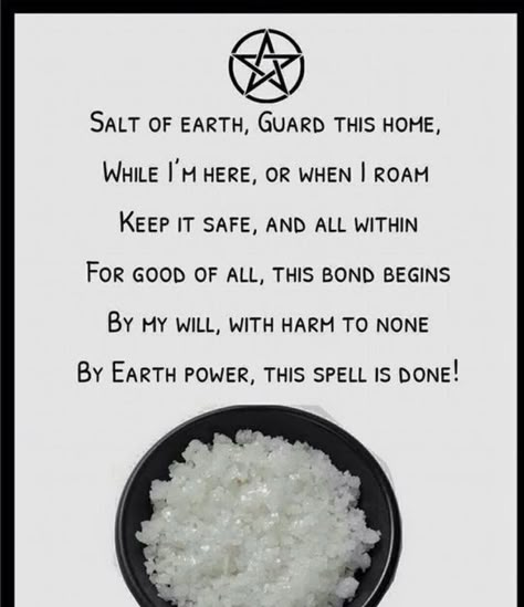 #salt #power #protection #spellwork #celtic #pagan #witch #home #hearth Spiritual Protection For Home, Witchy Ways To Protect Your Home, Hearth Witch Spells, Witch Home Protection, Salt Protection Spell Home, Witch Tips For New Home, Protection Wards For Home, Celtic Spells, Salt Spells