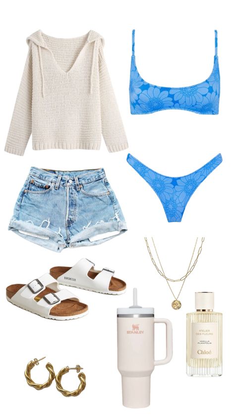 Clothes And Accessories, Outfit Idea, Not Mine, Beach Outfit, White, Clothes