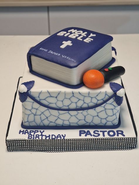 Happy Birthday Pastor Cake, Pastor Anniversary Cake Ideas, Cakes For Pastors, Bible Cake Birthday, Bible Cake Ideas For Pastor, Pastor Birthday Cake, Pastor Appreciation Cake Ideas, Bible Cake Ideas, Bible Birthday Cake