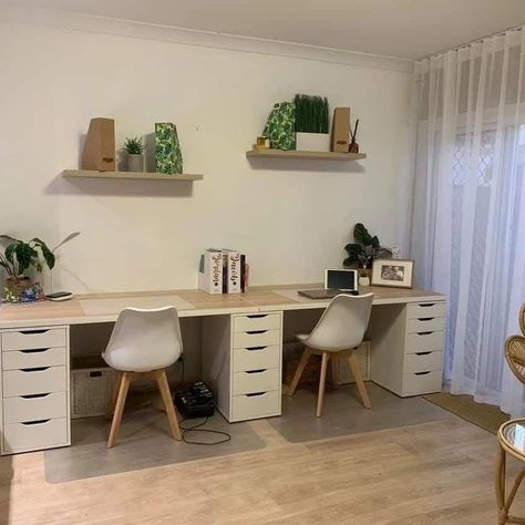 Study Table Designs For Kids ✨️👌| Kids Study Room Designs ✨️ Study Table Designs For Kids, Study Room Designs, Kids Study Room, Ikea Alex Desk, Diy Bureau, Homework Room, Sister Room, Study Table Designs, Study Room Design