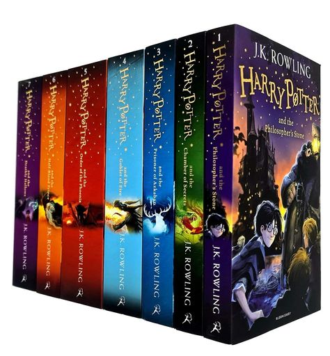 Harry Potter and the Philosopher's Stone: 1/7 Harry Potter and the Chamber of Secrets: 2/7 Harry Potter and the Prisoner of Azkaban: 3/7 Harry Potter and the Goblet of Fire: 4/7 Harry Potter and the Order of the Phoenix: 5/7 , Harry Potter and the Half-Blood Prince: 6/7 Harry Potter and the Deathly Hallows: 7/7 #harrypotter #harrypotterbooks #jkrowling #harrypottercollection #HPbooks #Deathlyhallows #Halfbloodprince #Orderofthephoenix As an Amazon Associate I earn from qualifying purchases Harry Potter Series Books, Harry Potter Book Series, Harry Potter Book Set, Harry Potter Book Covers, The Chamber Of Secrets, Harry Potter Set, Harry Potter Book, Half Blood Prince, Harry Potter Stories