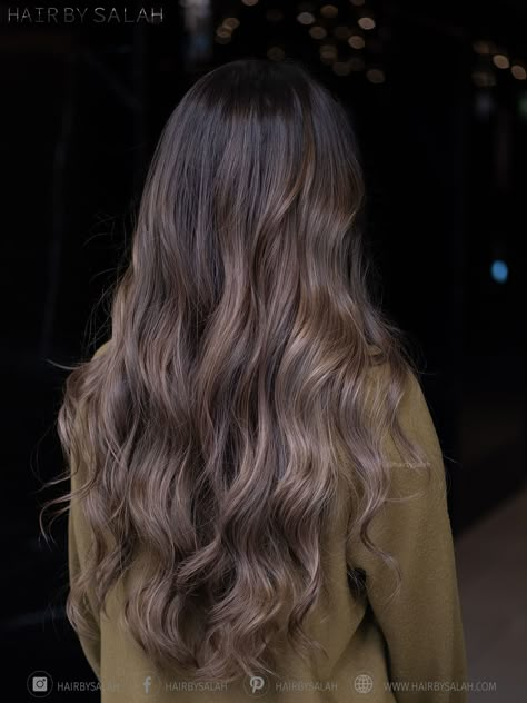 Dark Ash Hair Color, Ash Brown Color, Light Ash Brown Hair, Cool Brown Hair, Women In Dubai, Brown Hair Inspiration, Mocha Hair, Brown Hair Shades, Black Hair Balayage