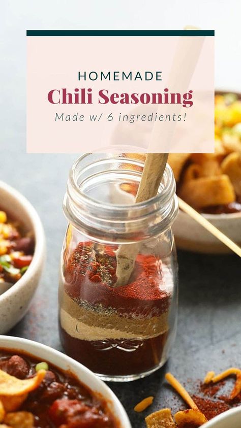 Red Chili Recipes, Homemade Chili Seasoning Mix, Chili Seasoning Recipe, Homemade Chili Seasoning, Homemade Chili Recipe, Favorite Chili Recipe, Homemade Spice Mix, Chili Spices, Best Chili Recipe