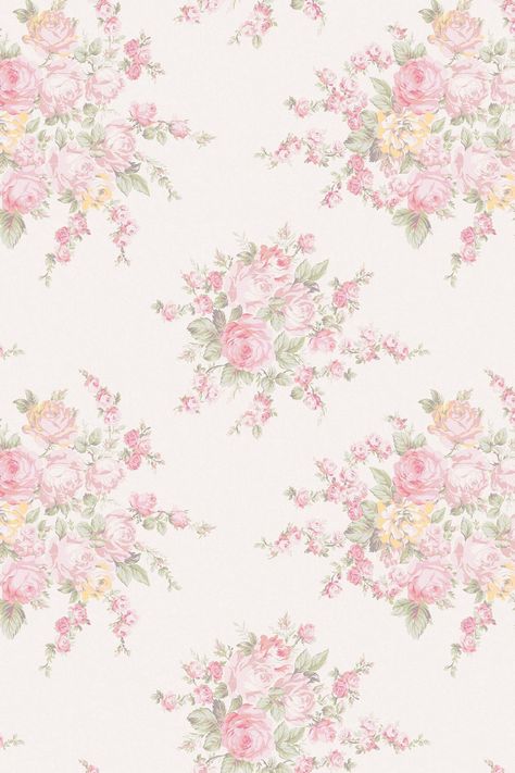 The Rose Blossom Teal wallpaper design features an enchanting and timeless English floral design taken from the Shabby Chic by Rachel Ashwell archive. Delicate bouquets of tea roses and vibrant teal accents will accentuate your home with the tranquillity of the English countryside. These summertime shades add a touch of faded elegance to any space. 100% Paper. English Floral Wallpaper, Floral Paper Design, Cute Bedroom Wallpapers, Cute Designs Wallpaper, Pink Floral Wallpaper Bedroom, Print Patterns Aesthetic, Cute Floral Wallpapers, Pink Victorian Wallpaper, Love Shack Fancy Wallpaper