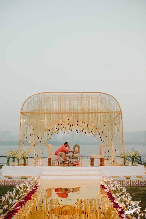 To The Aisle | Wedding Decor | WeddingSutra Indian Wedding Aisle, Indian Wedding Aisle Decor, Sangeet Stage Decor, Indian Wedding Mandap Indoor, Royal Indian Wedding Decor Mandap, Indian Outdoor Mandap, Clear Mandap, Beach Mandap Decor Indian, Mandap Design