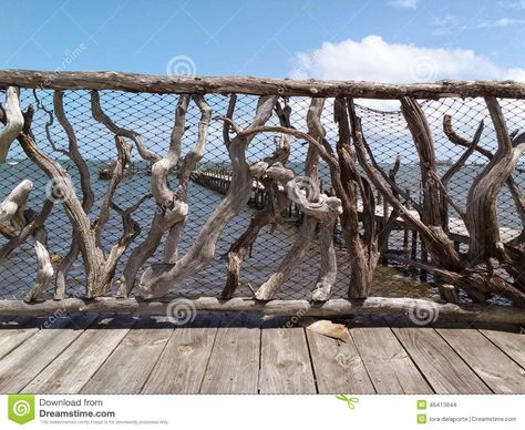 Creative Fences, Driftwood Fence, Rustic Garden Fence, Ashi Studio, Rivers Edge, Concrete Retaining Walls, Driftwood Projects, Outdoor Pavilion, Building A Fence