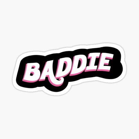 Baddie Stickers | Redbubble Aesthetic Y2k Stickers Printable, Baddie In Pink, Instagram Sticker Keyword, Y2k Printable, Baddie Stickers, Usernames For Instagram, Instagram Sticker, Y2k Stickers, Cute Eyes Drawing