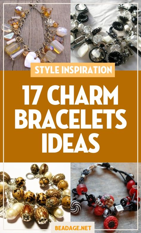 Handmade Beads Jewellery Designs, Diy Beaded Charm Bracelet, Bracelet Stacks Ideas, Jewellery Beads Handmade, Diy Gold Bracelets, Diy Bracelet Charms, Crystal Jewelry Making Ideas, How To Make Charm Bracelets, Diy Charm Bracelet Ideas