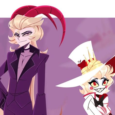 Hazbin Hotel Lucifer And Lilith Genderbend, Male Lilith Hazbin Hotel, Female Lucifer, Lucifer X Lilith, Lucifer X Alastor, Sir Pentious, Lucifer Morningstar, Helluva Boss, Anime Kawaii